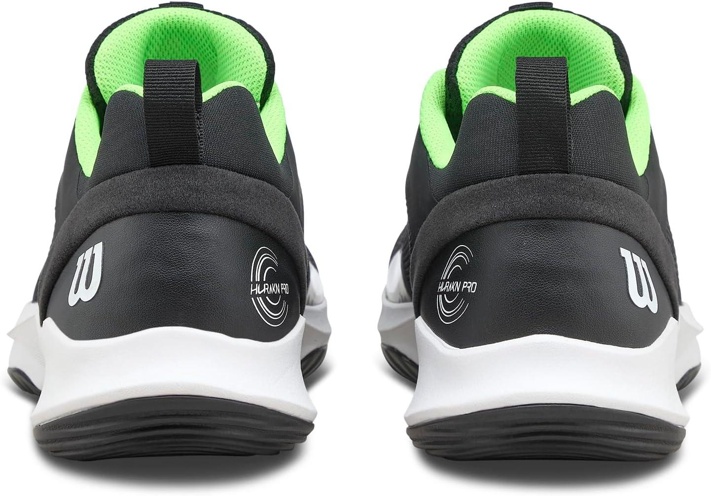 imageWilson Mens Mens Hurakn Pro V2 Padel ShoesBlackWhiteGreen Gecko