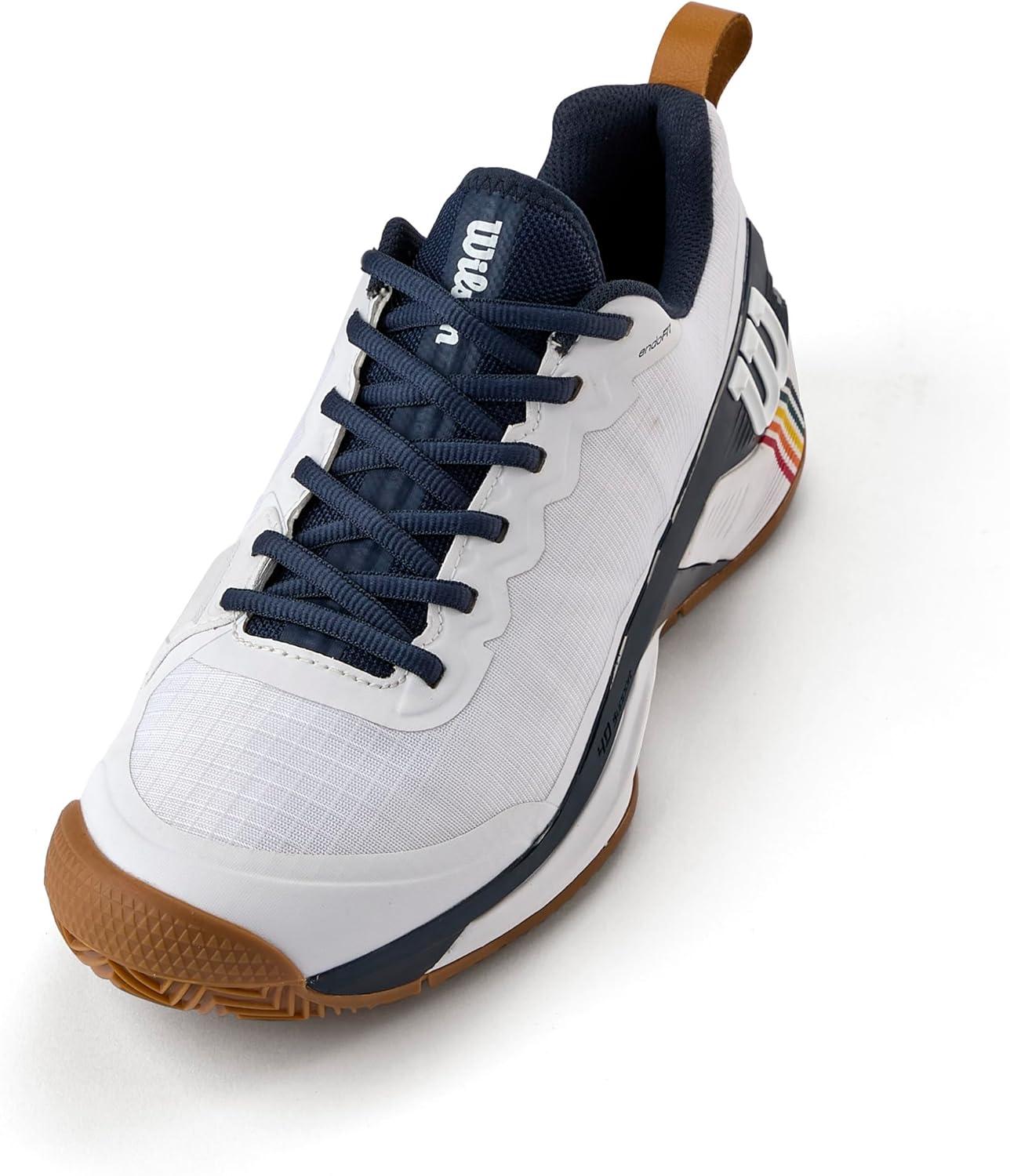imageWilson Mens Rush Pro 45 Mens Clay Tennis ShoesWhiteNavy BlazerGum1a