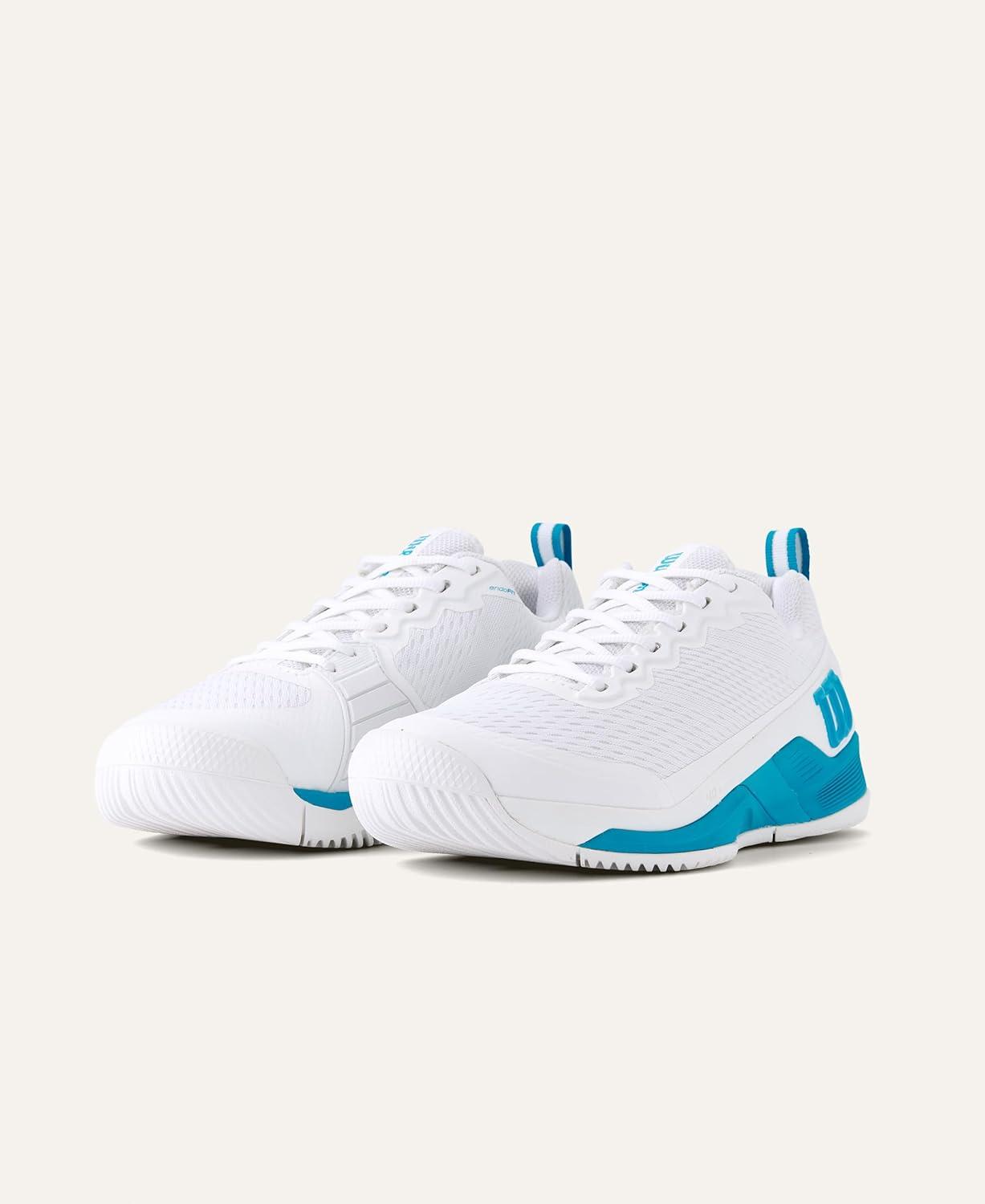 imageWilson Mens Rush Pro 45 Oz Mens Tennis ShoesWhiteAtomic Blue