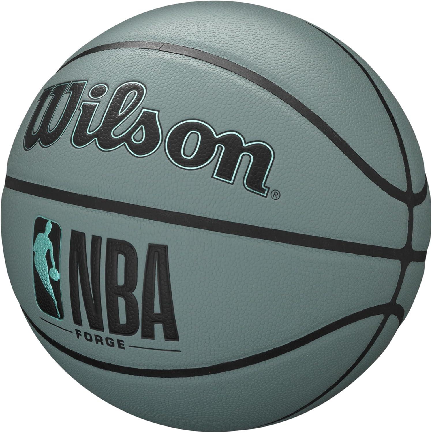 imageWilson NBA Forge Series IndoorOutdoor BasketballsBlue Grey