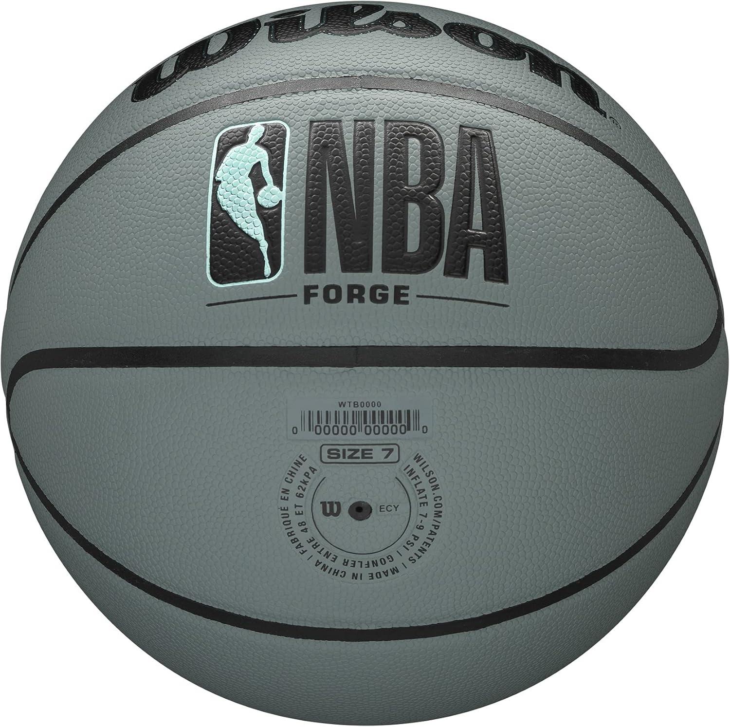 imageWilson NBA Forge Series IndoorOutdoor BasketballsBlue Grey