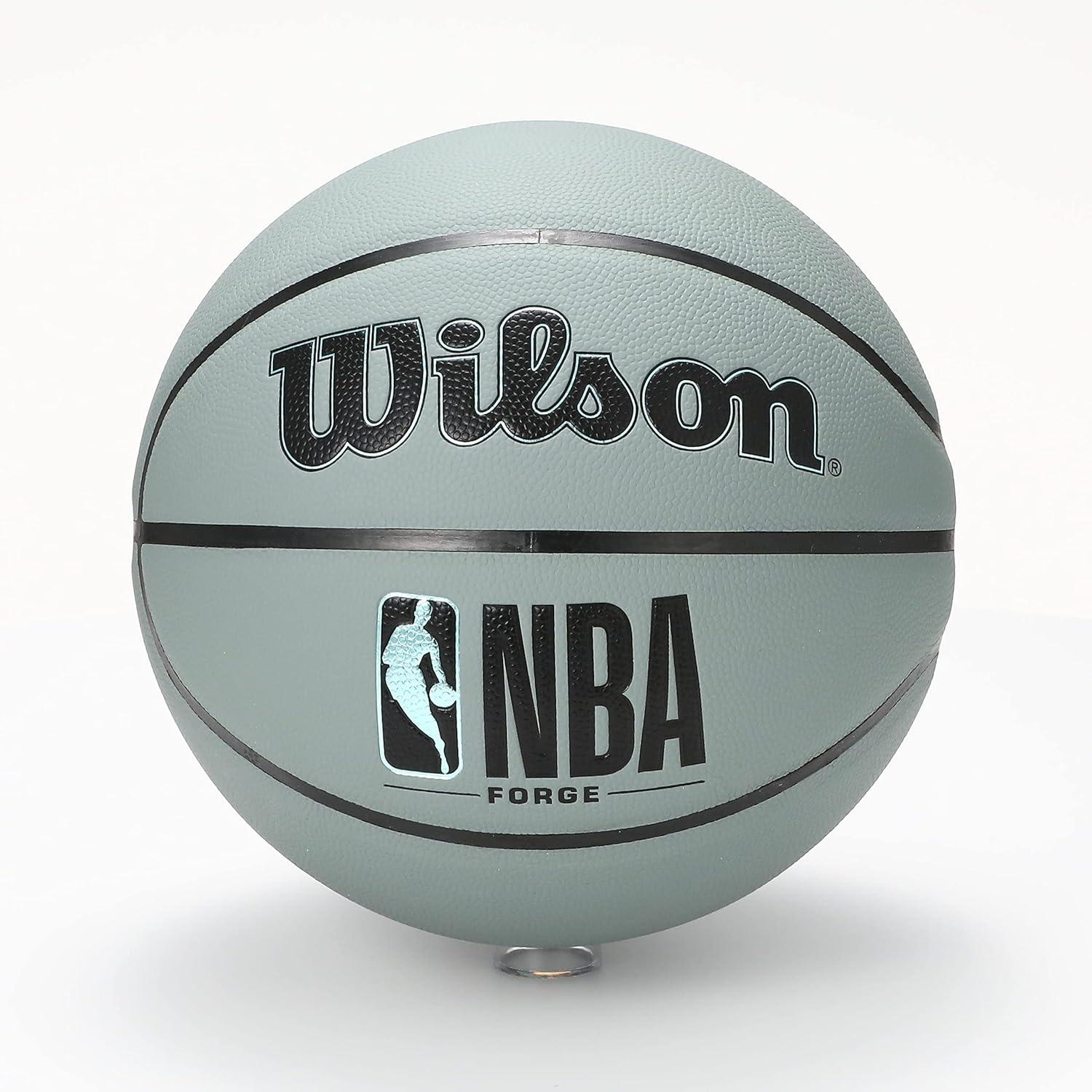 imageWilson NBA Forge Series IndoorOutdoor BasketballsBlue Grey