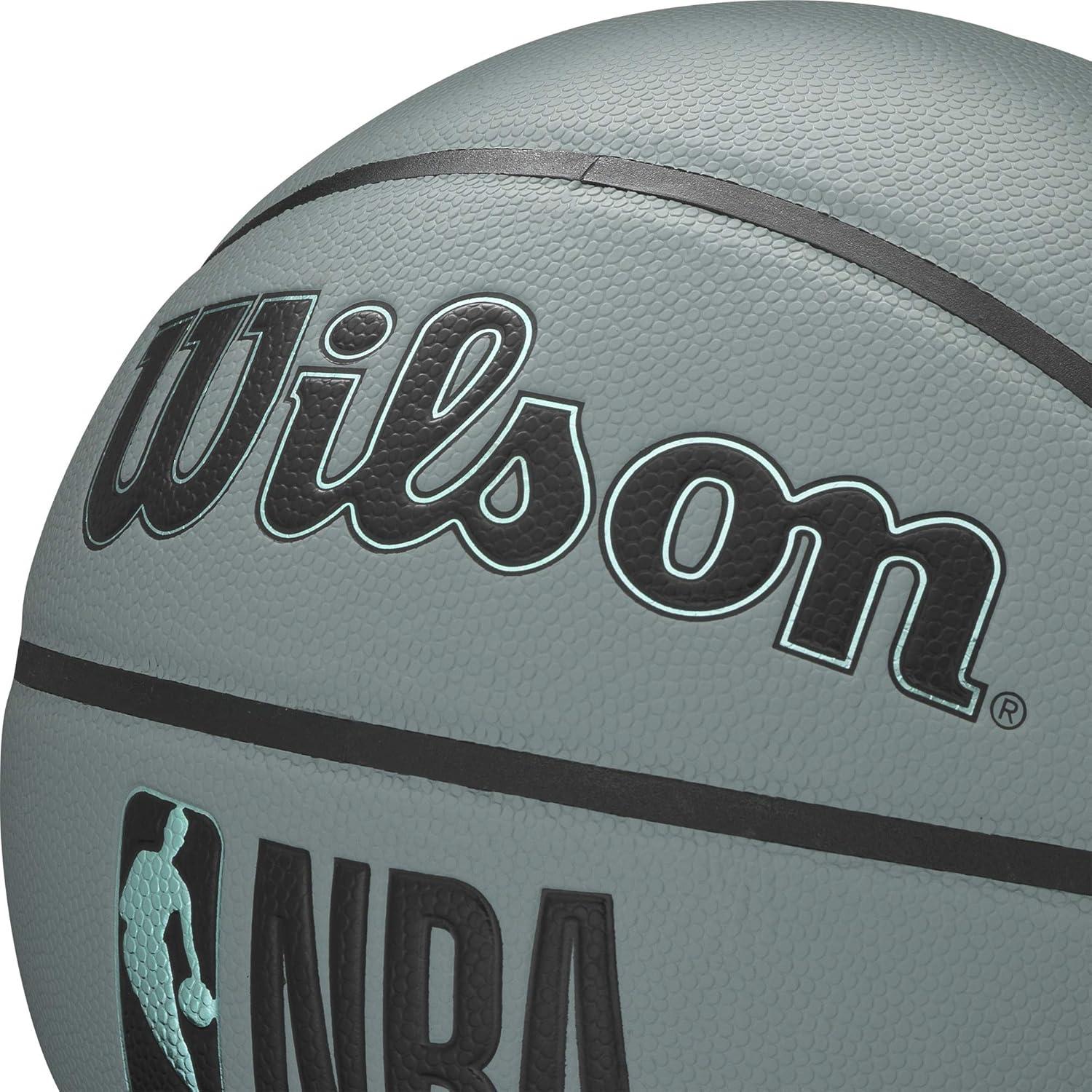 imageWilson NBA Forge Series IndoorOutdoor BasketballsBlue Grey