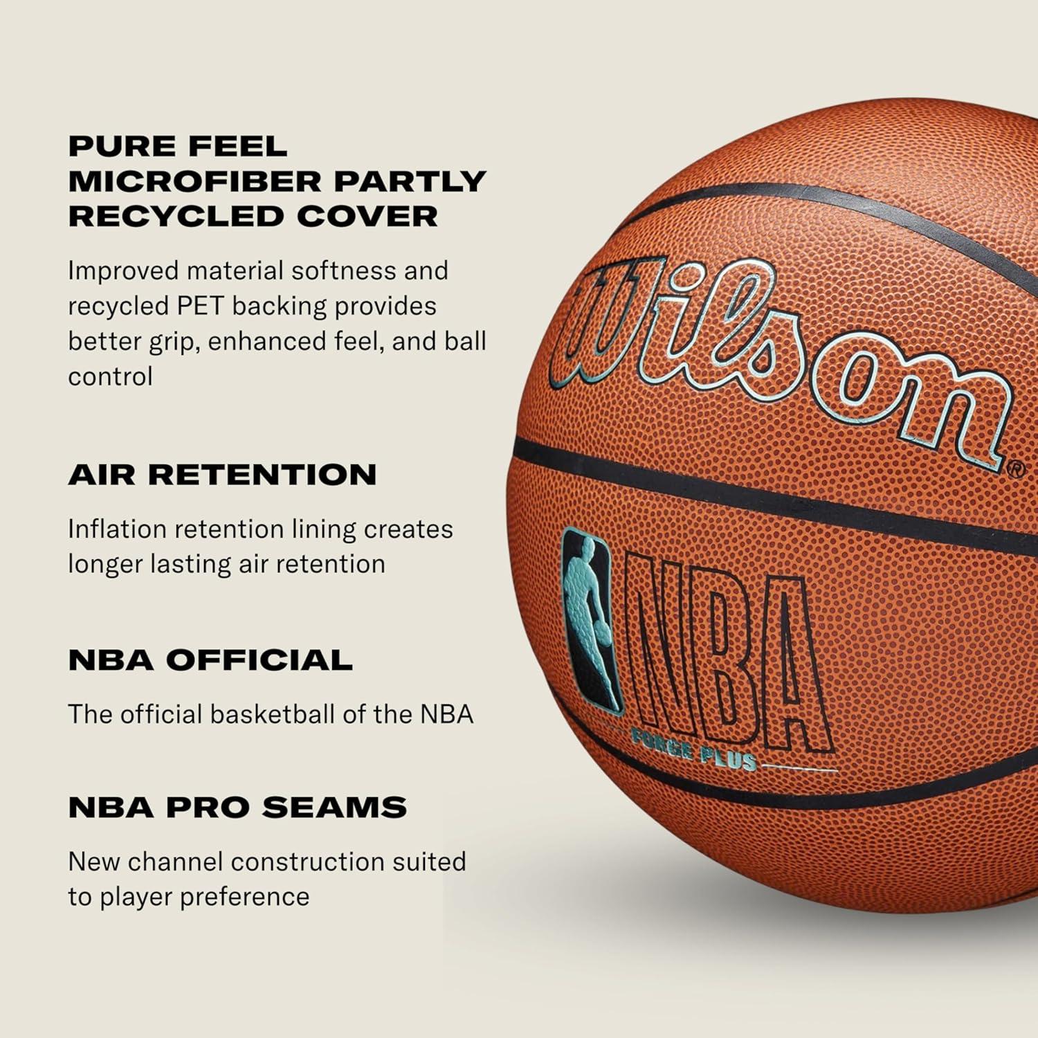 imageWilson NBA Forge Series IndoorOutdoor BasketballsBrown