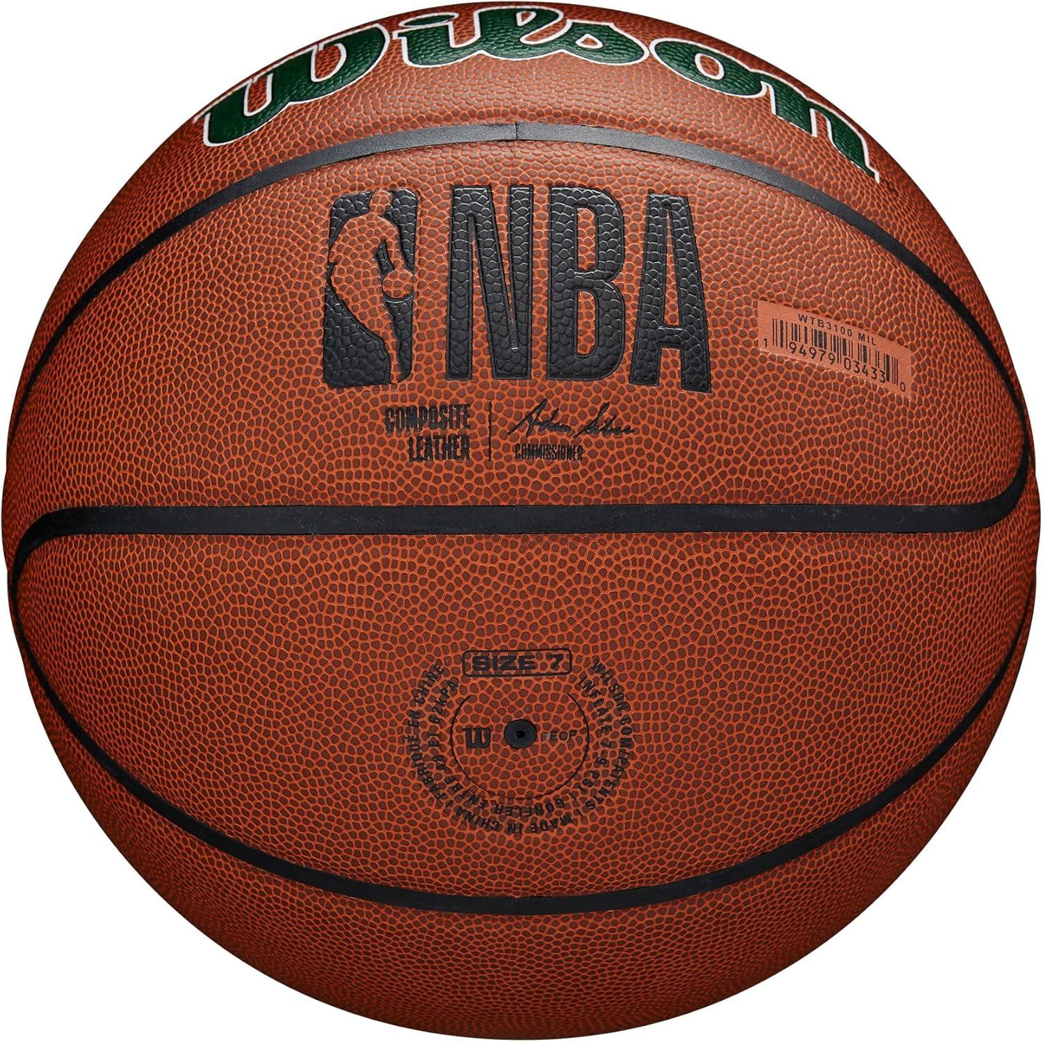 imageWilson NBA Team Alliance Basketballs Size 7295Milwaukee Bucks