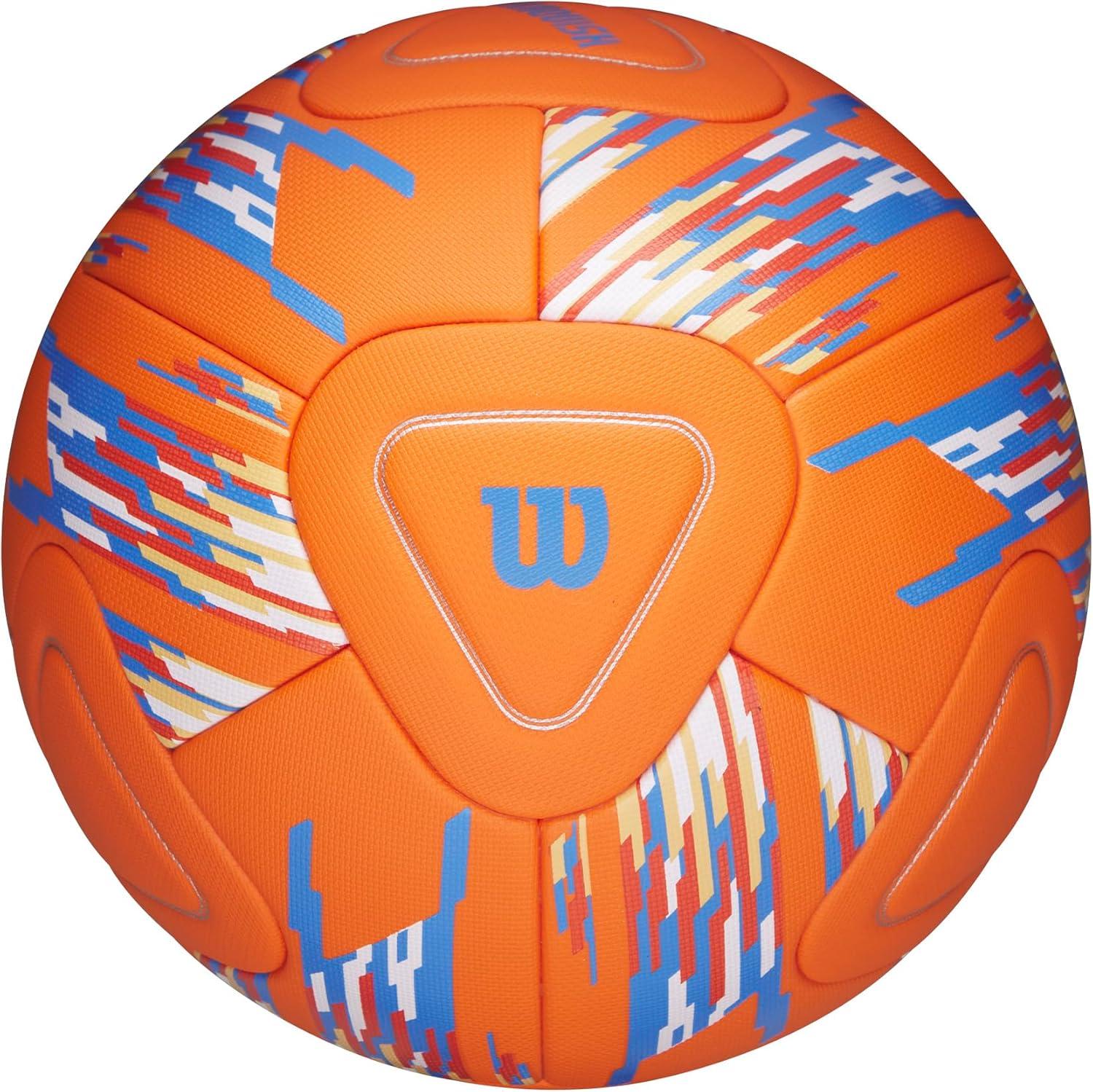 imageWilson NCAA Vanquish Soccer BallsOrangeBlueWhite