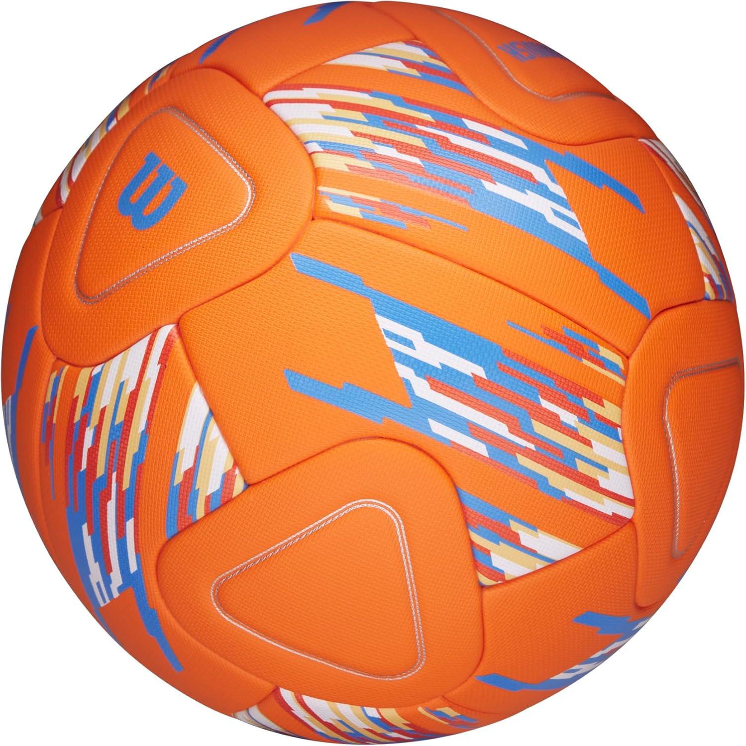 imageWilson NCAA Vanquish Soccer BallsOrangeBlueWhite