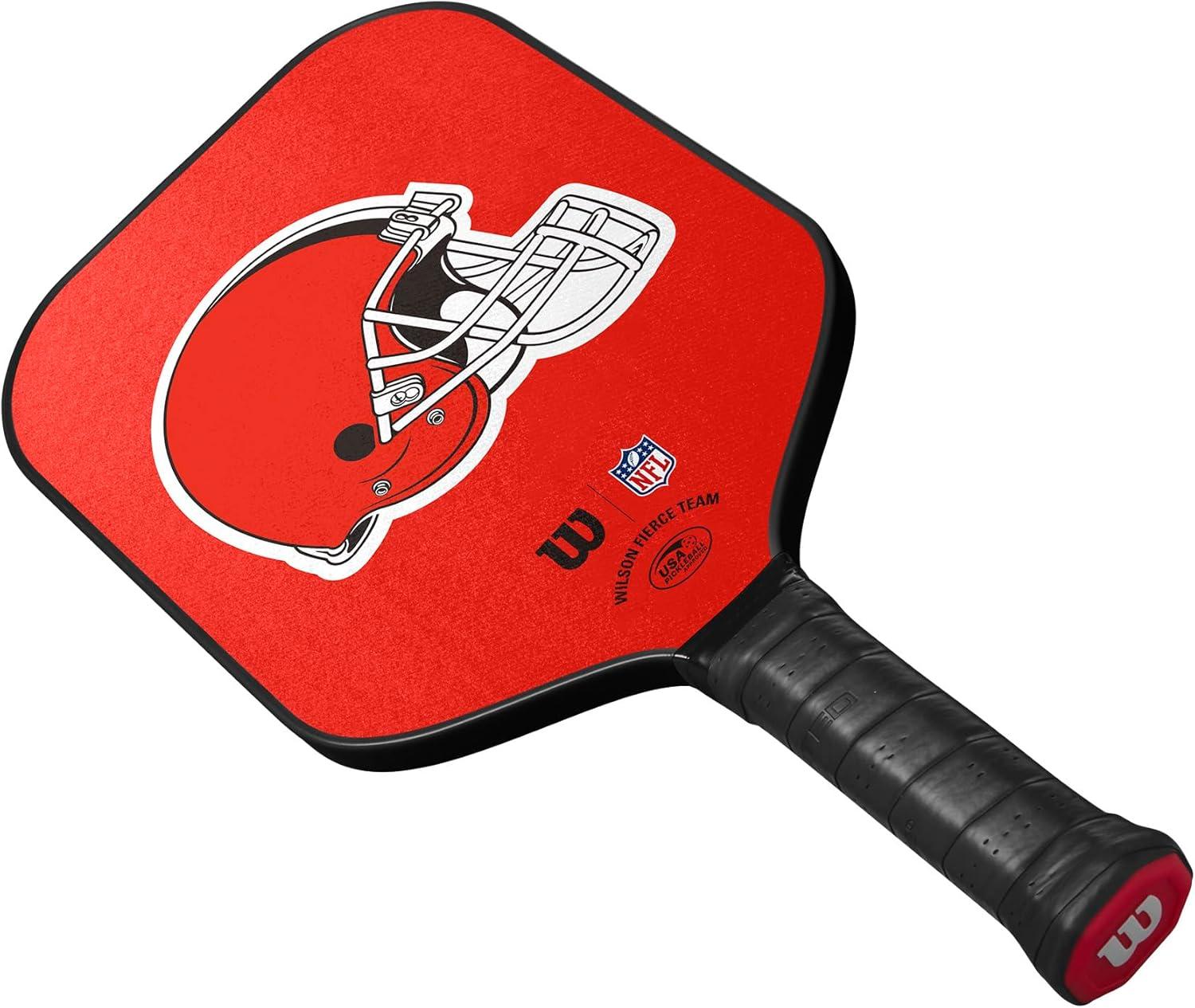imageWilson NFL Collection Fierce Team Pickleball Paddles Grip Size 24 14Cleveland Browns