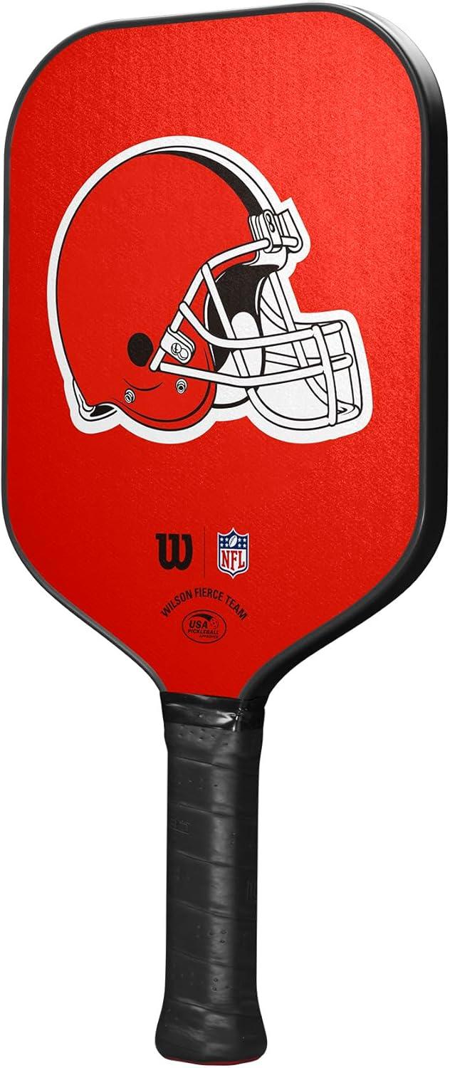 imageWilson NFL Collection Fierce Team Pickleball Paddles Grip Size 24 14Cleveland Browns