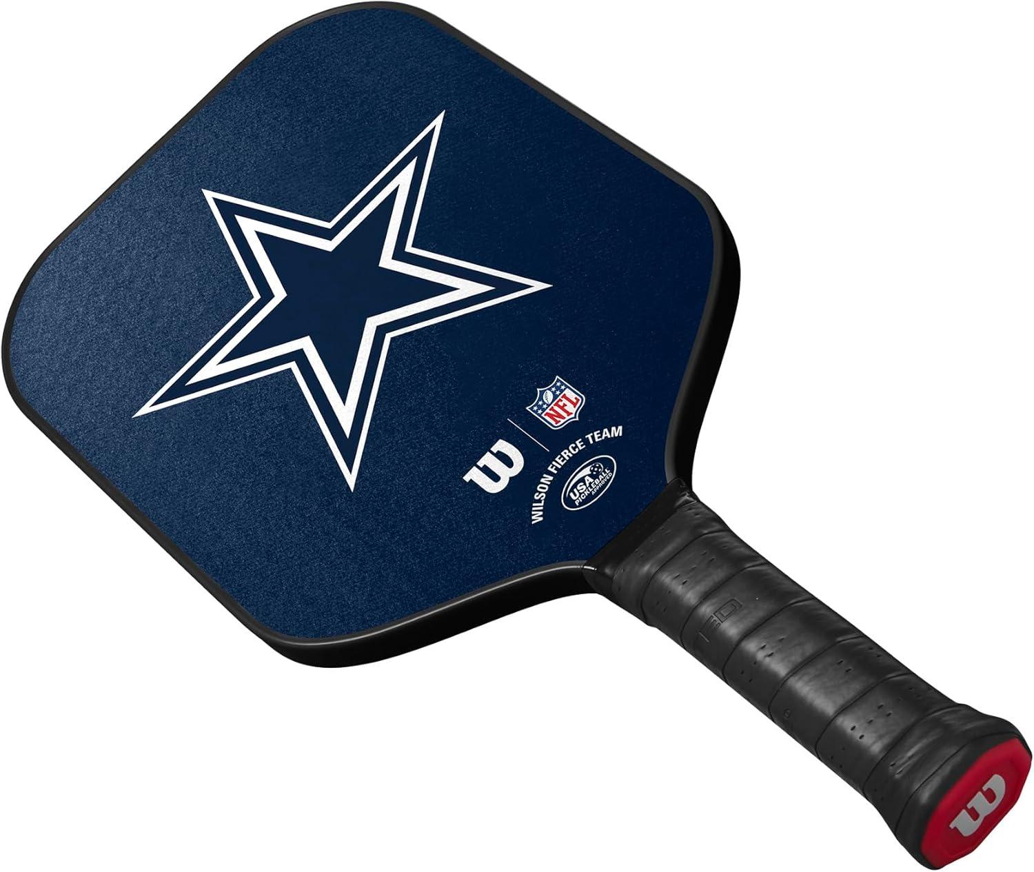 imageWilson NFL Collection Fierce Team Pickleball Paddles Grip Size 24 14Dallas Cowboys
