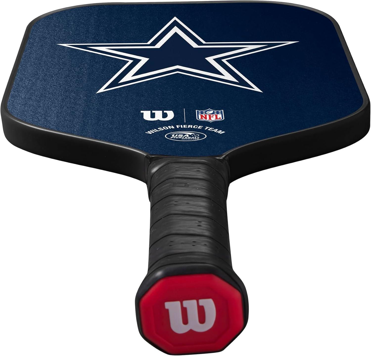 imageWilson NFL Collection Fierce Team Pickleball Paddles Grip Size 24 14Dallas Cowboys