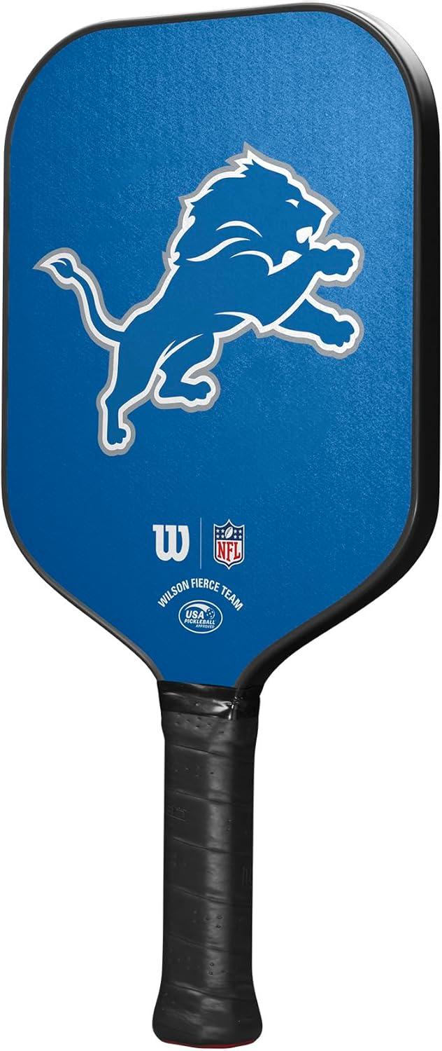 imageWilson NFL Collection Fierce Team Pickleball Paddles Grip Size 24 14Detriot Lions
