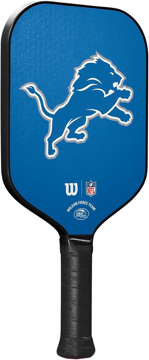 imageWilson NFL Collection Fierce Team Pickleball Paddles Grip Size 24 14Detriot Lions