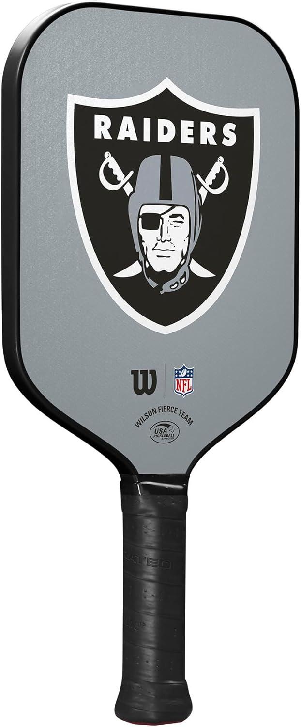 imageWilson NFL Collection Fierce Team Pickleball Paddles Grip Size 24 14Las Vegas Raiders