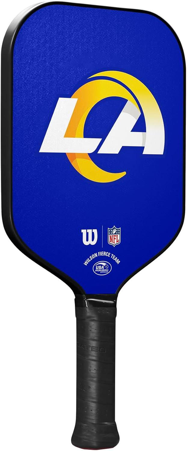 imageWilson NFL Collection Fierce Team Pickleball Paddles Grip Size 24 14Los Angeles Rams