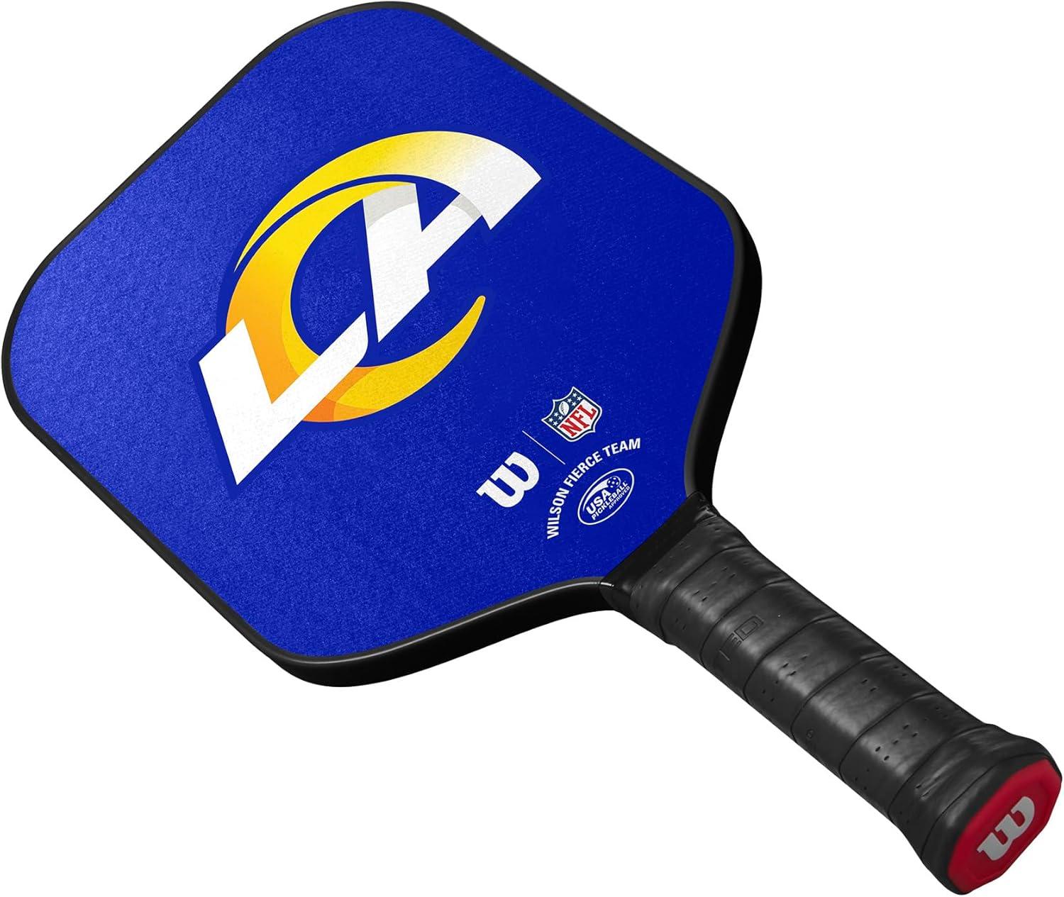 imageWilson NFL Collection Fierce Team Pickleball Paddles Grip Size 24 14Los Angeles Rams
