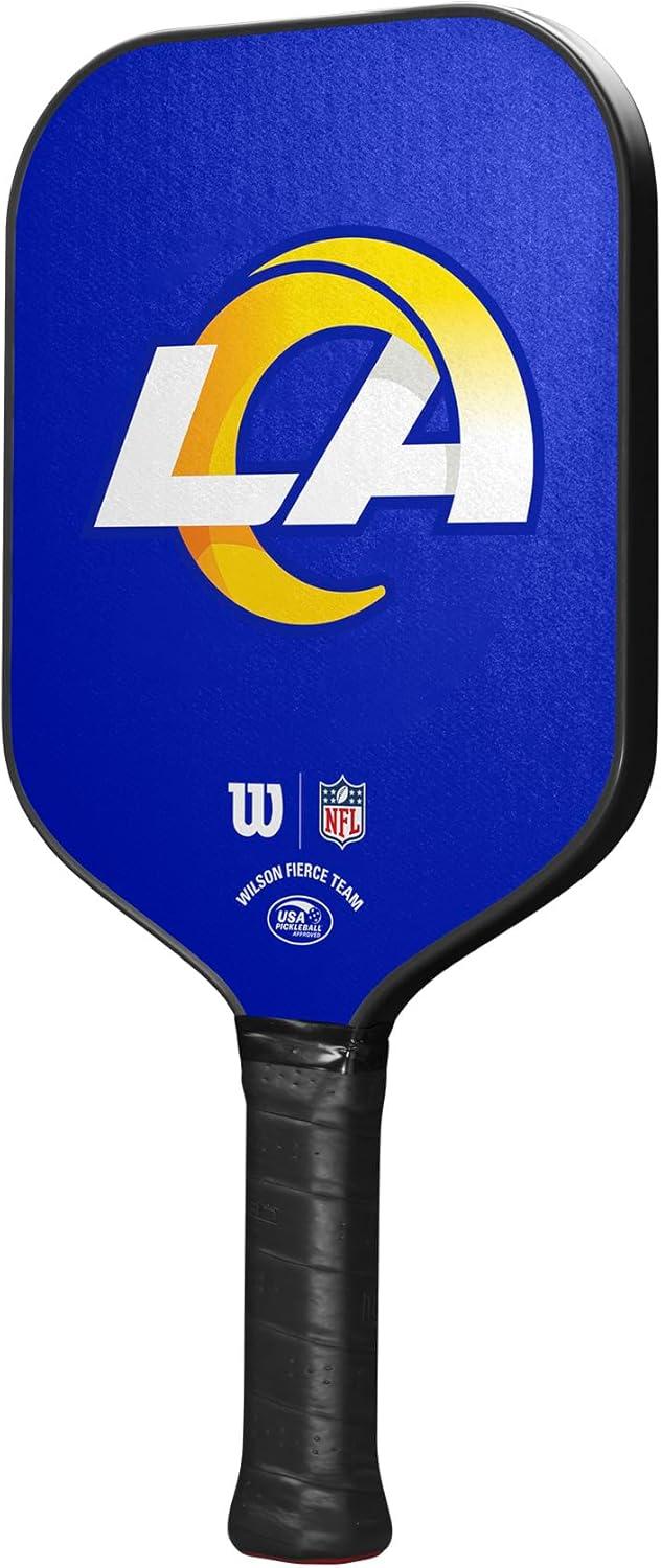imageWilson NFL Collection Fierce Team Pickleball Paddles Grip Size 24 14Los Angeles Rams