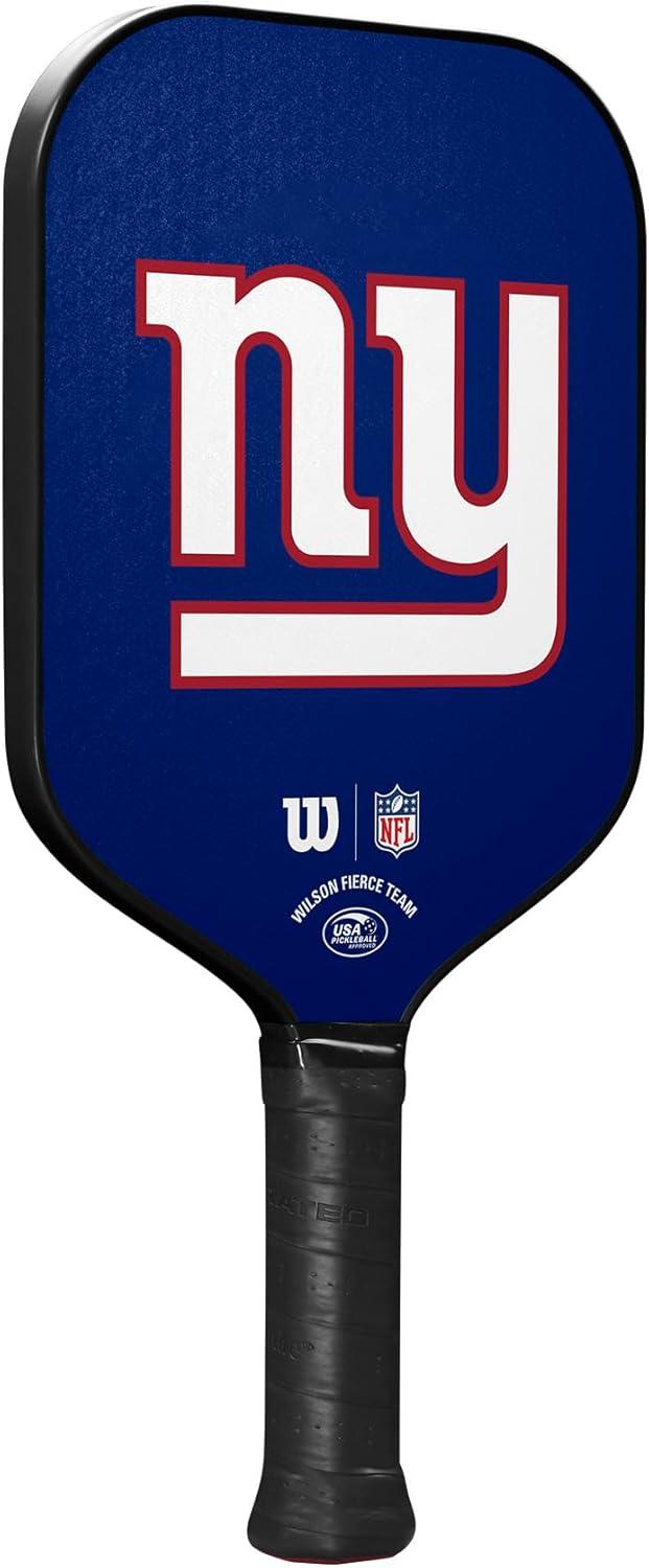 imageWilson NFL Collection Fierce Team Pickleball Paddles Grip Size 24 14New York Giants