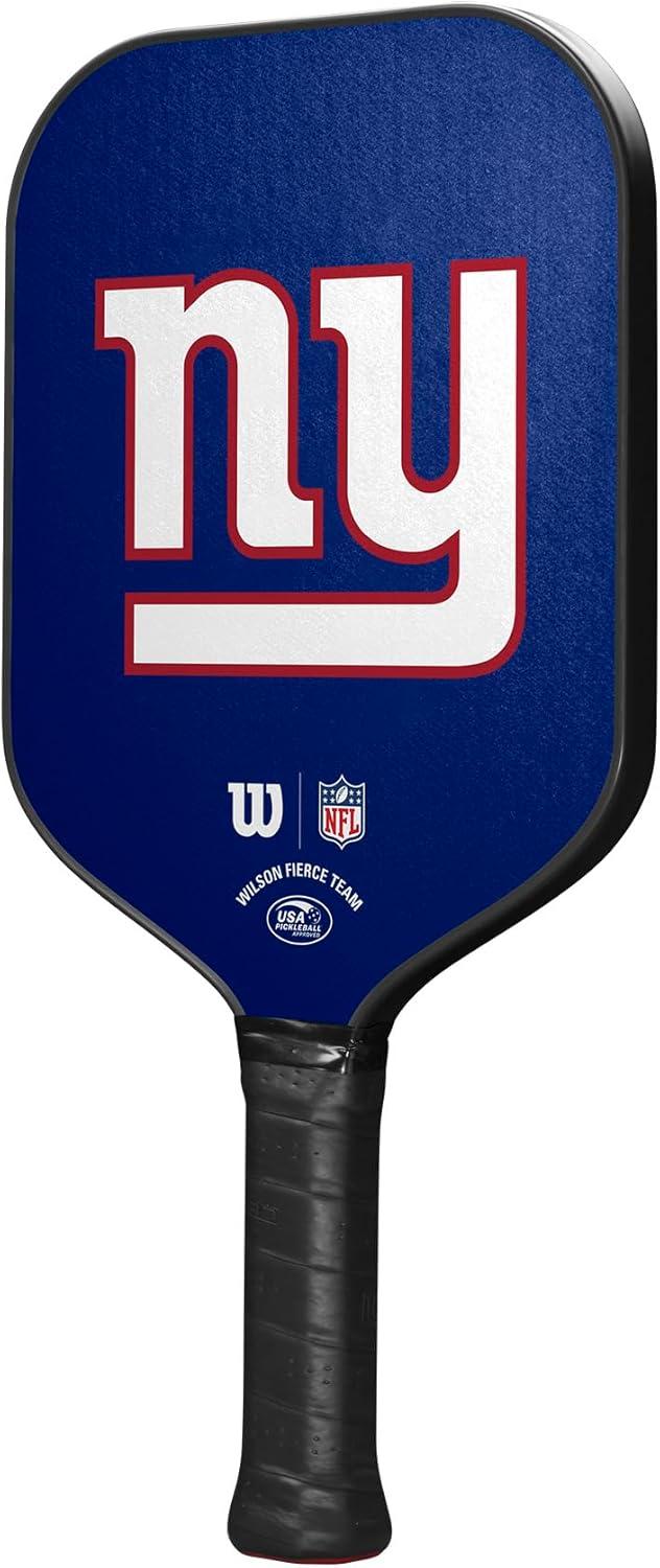 imageWilson NFL Collection Fierce Team Pickleball Paddles Grip Size 24 14New York Giants