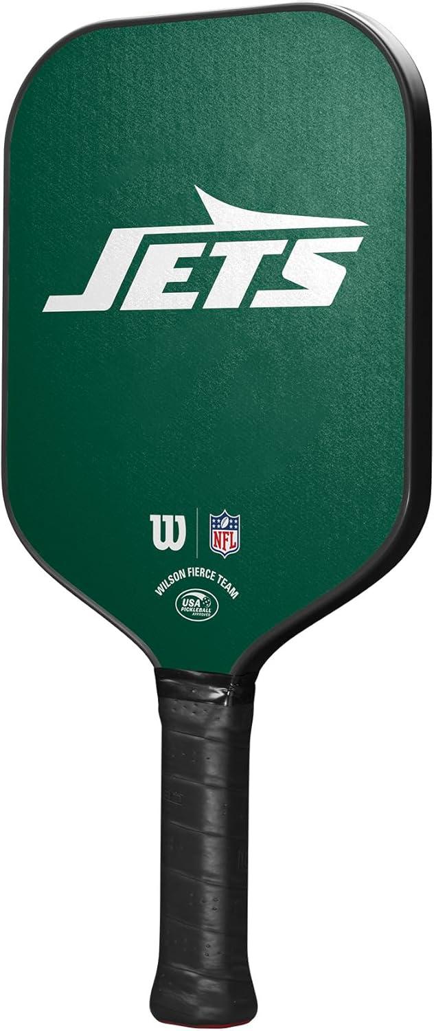 imageWilson NFL Collection Fierce Team Pickleball Paddles Grip Size 24 14New York Jets