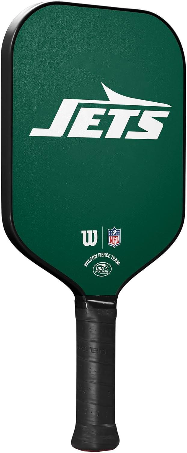 imageWilson NFL Collection Fierce Team Pickleball Paddles Grip Size 24 14New York Jets