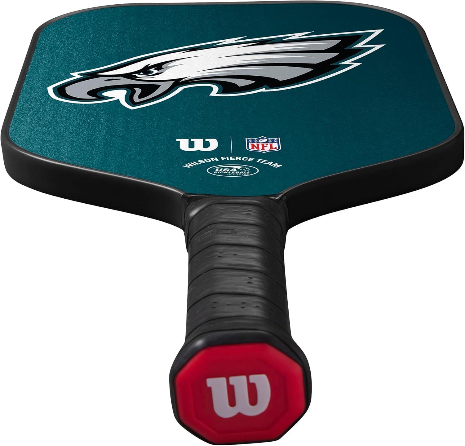 imageWilson NFL Collection Fierce Team Pickleball Paddles Grip Size 24 14Philadelphia Eagles