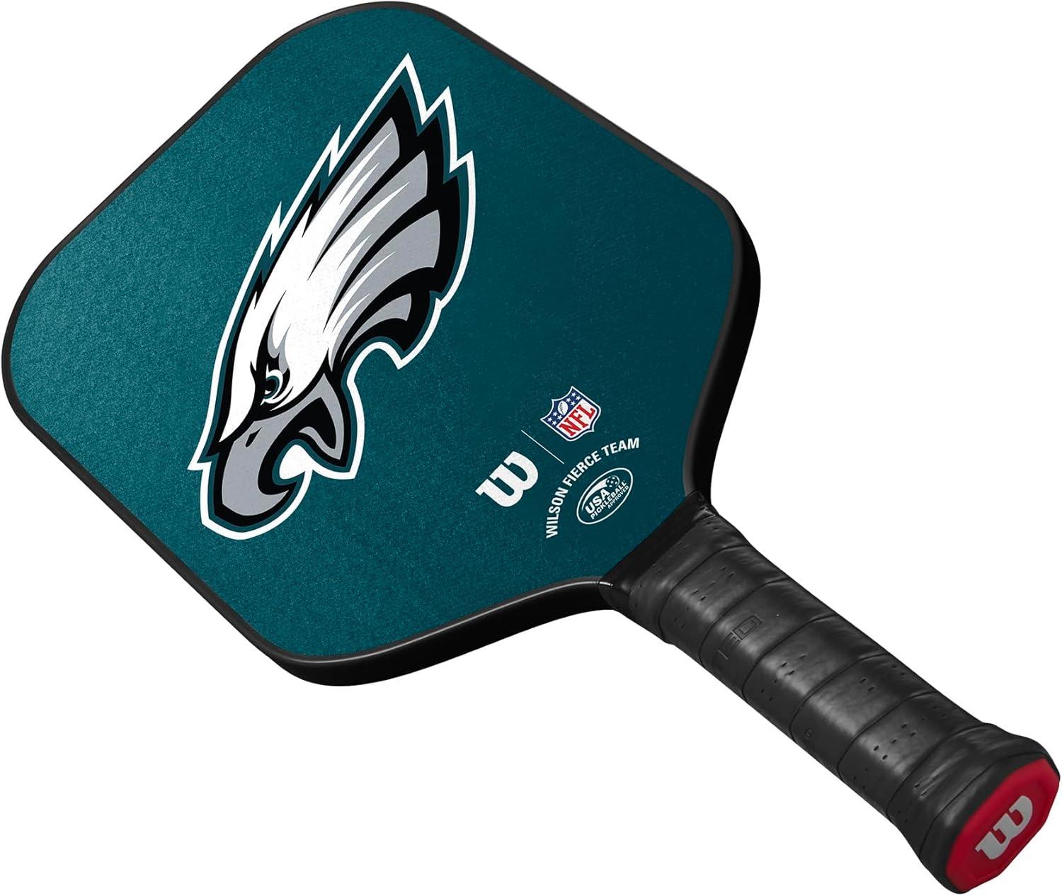 imageWilson NFL Collection Fierce Team Pickleball Paddles Grip Size 24 14Philadelphia Eagles