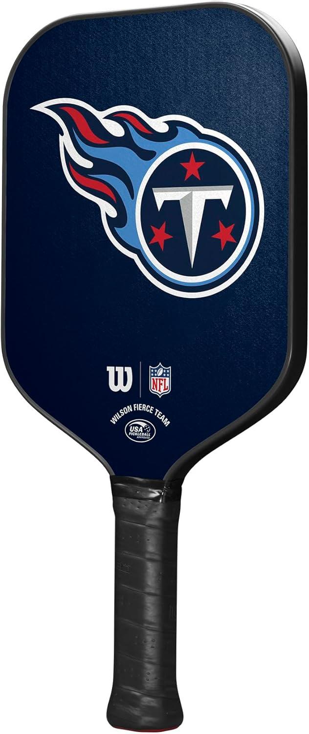 imageWilson NFL Collection Fierce Team Pickleball Paddles Grip Size 24 14Tennessee Titans
