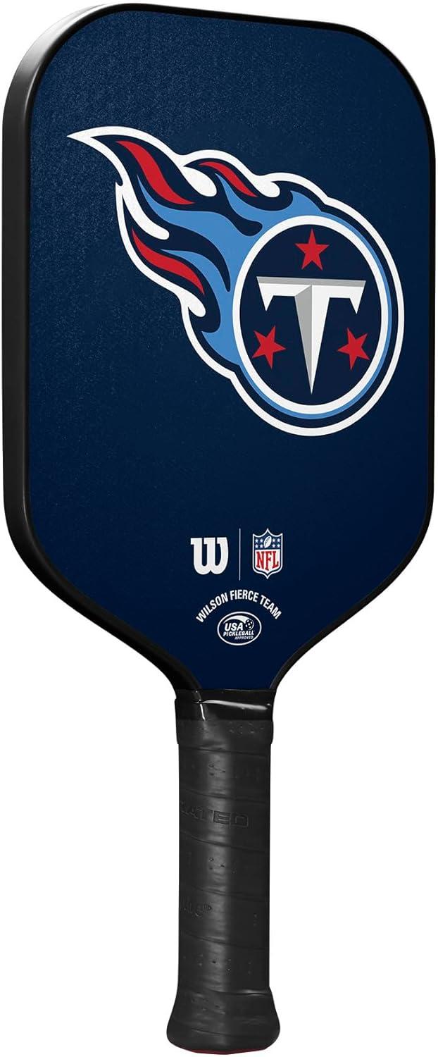 imageWilson NFL Collection Fierce Team Pickleball Paddles Grip Size 24 14Tennessee Titans