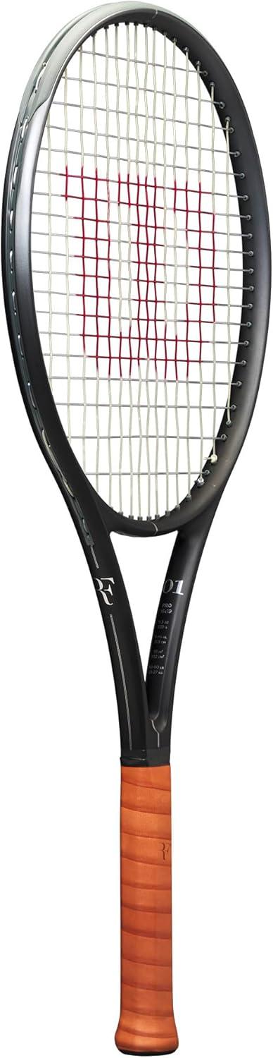 imageWilson RF 01 Pro Performance Tennis Rackets Strung with Sensation 16 Natural at Mid Range TensionGrip Size 1 4 18