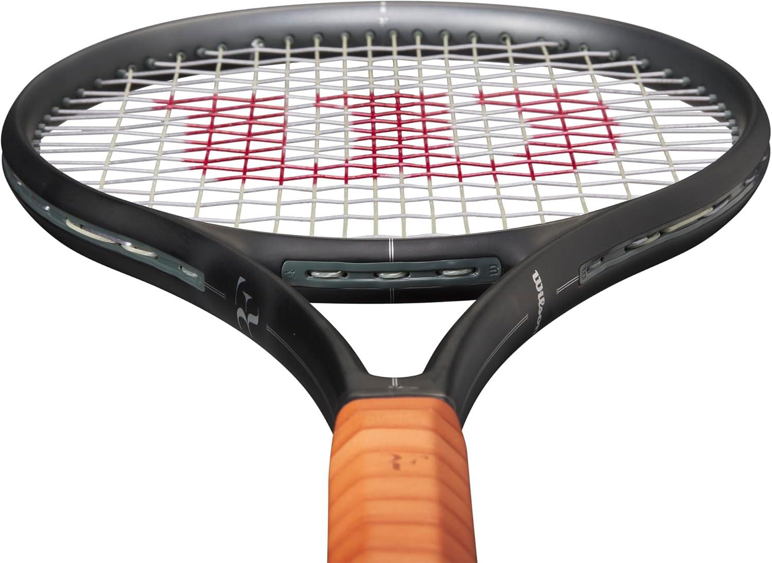 imageWilson RF 01 Pro Performance Tennis Rackets Strung with Sensation 16 Natural at Mid Range TensionGrip Size 1 4 18