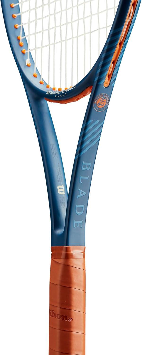 imageWilson RolandGarros Blade 98 16x19 V9 Unstrung Performance Tennis Racket Grip Size 14