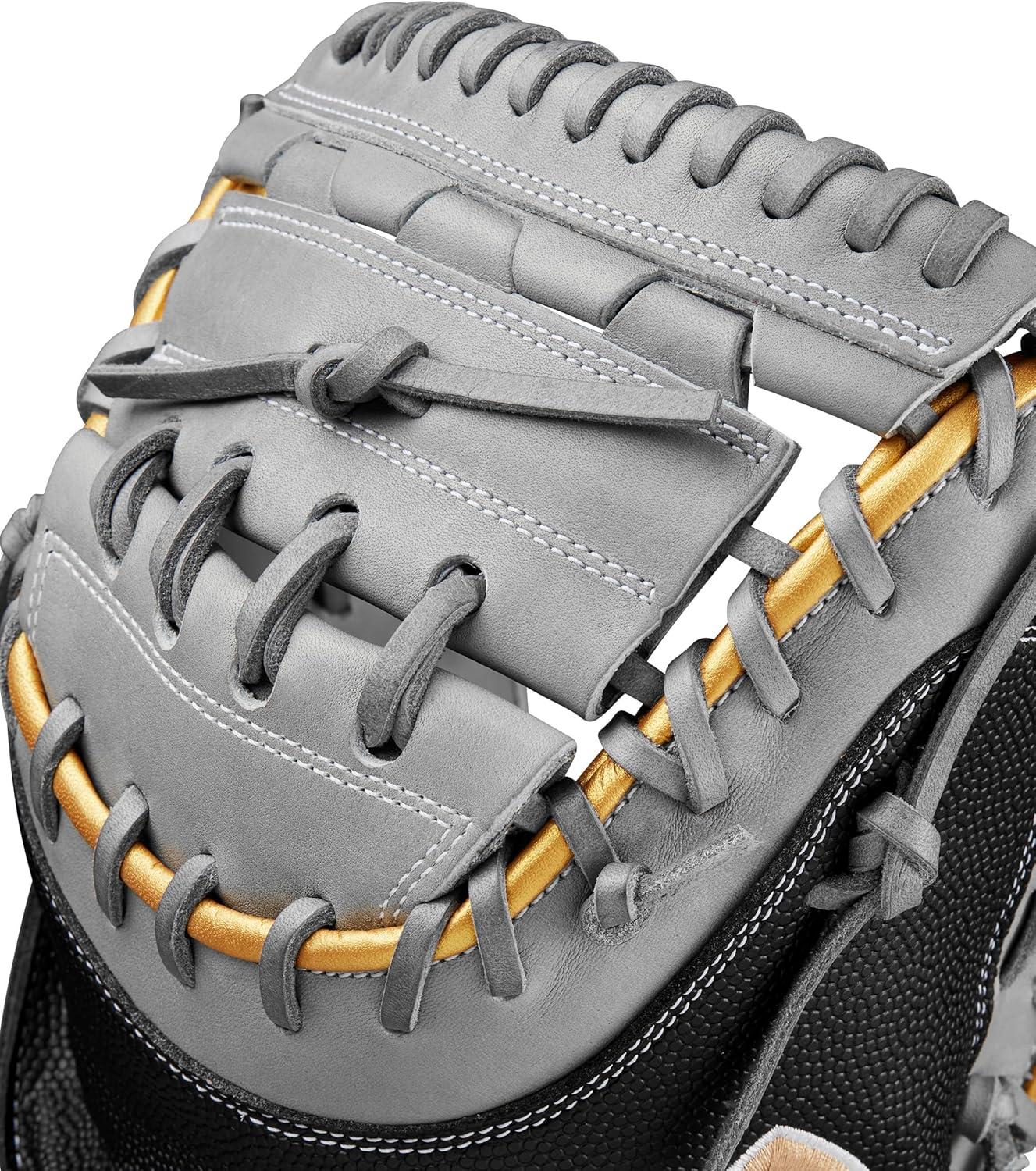 imageWilson Spring 2025 A2000 Fastpitch GlovesBlackGreyMetallic Gold