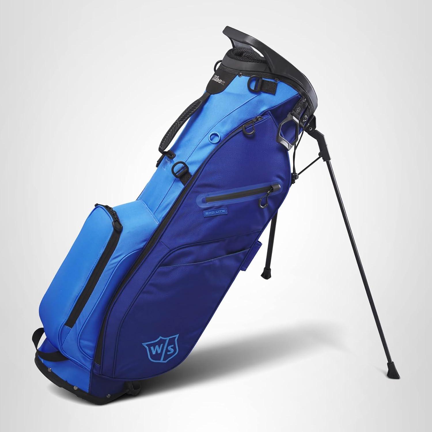 imageWilson Staff Exo Lite Golf Stand BagDark BlueLight Blue