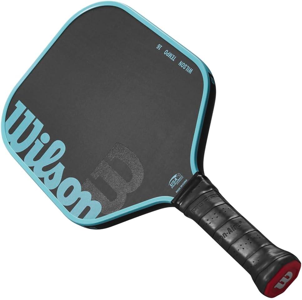 imageWilson Tempo Series 16mm Pickleball Paddles Grip Size 24 14 BlackBlueBlackBlue