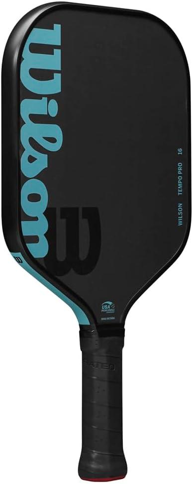 imageWilson Tempo Series 16mm Pickleball Paddles Grip Size 24 14 BlackBlueBlackBlue