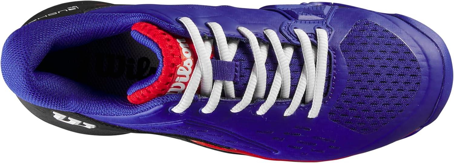 imageWilson UnisexChild Rush Pro Ace Junior Tennis ShoesBluing Black Orange