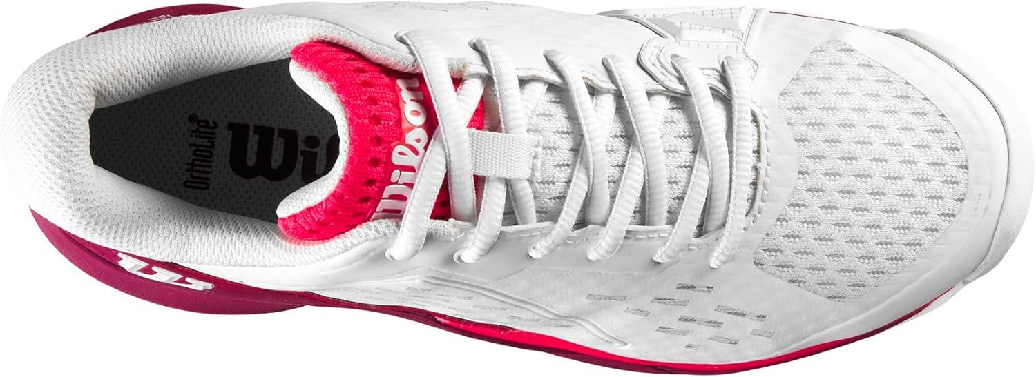 imageWilson UnisexChild Rush Pro Ace Junior Tennis ShoesWhiteBeet RedDiva Pink