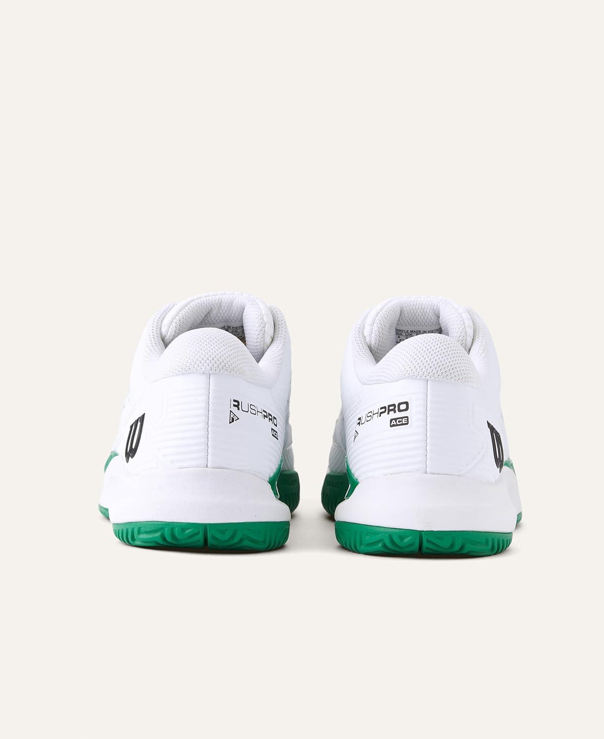 imageWilson UnisexChild Rush Pro Ace Junior Tennis ShoesWhiteBosphorus