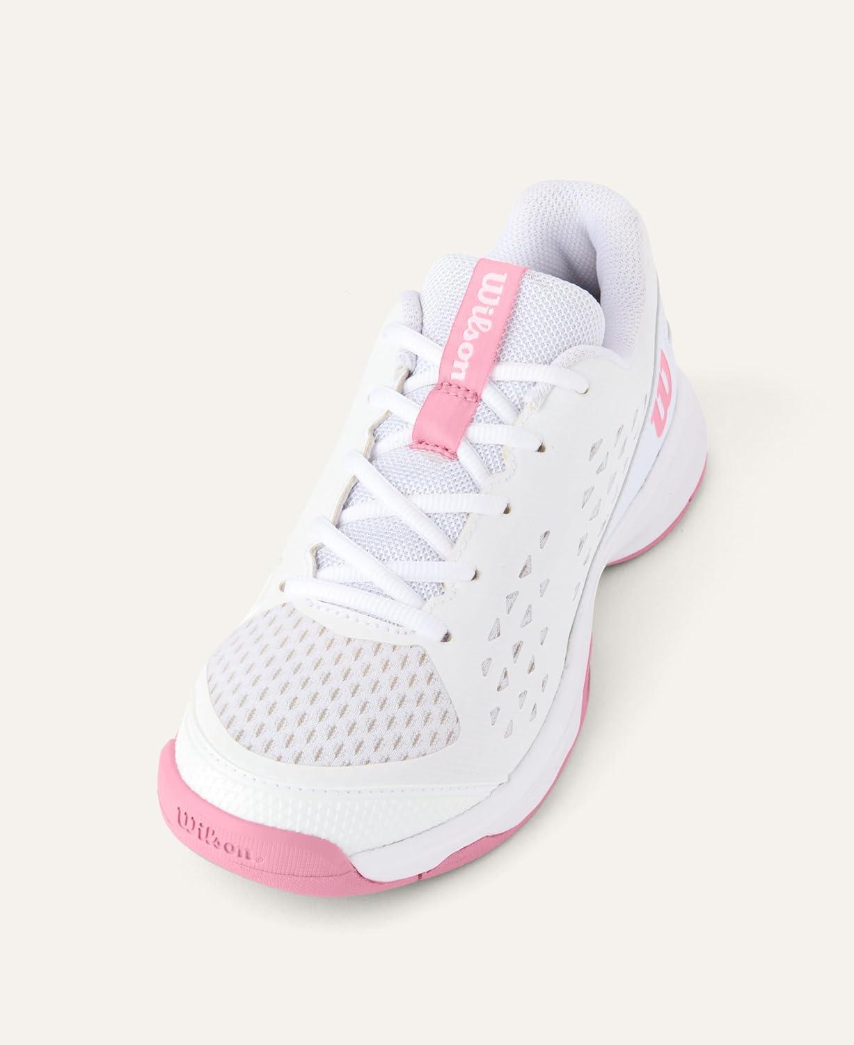 imageWilson UnisexChild Rush Pro Lite Junior Tennis ShoesWhiteMauveglow