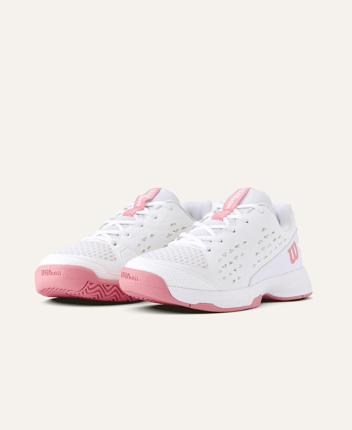 imageWilson UnisexChild Rush Pro Lite Junior Tennis ShoesWhiteMauveglow