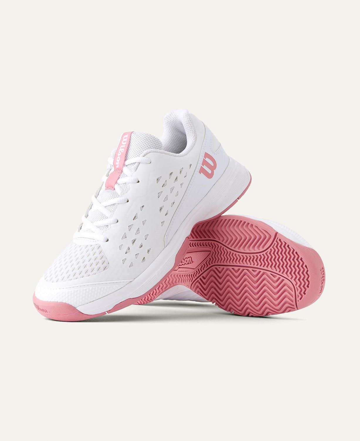imageWilson UnisexChild Rush Pro Lite Junior Tennis ShoesWhiteMauveglow