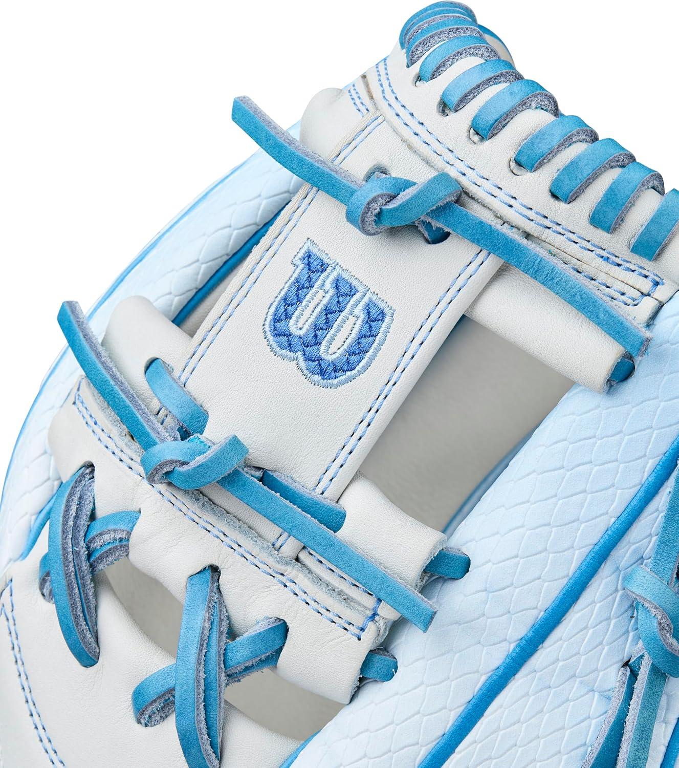 imageWilson Winter 2025 A2000 Fastpitch GlovesSky BlueWhite