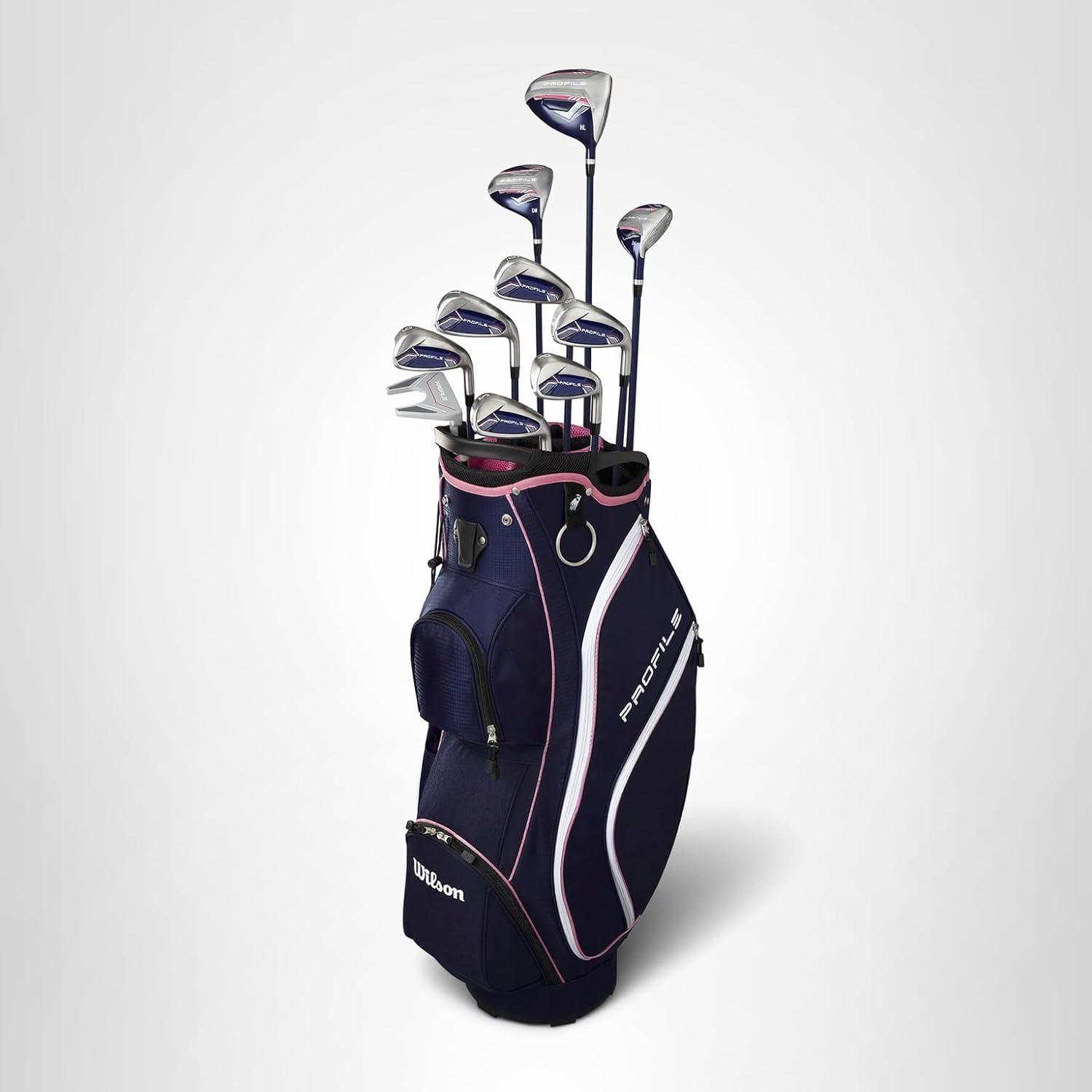 imageWilson Womens Right Handed Profile Complete Golf Set with Cart BagStandard