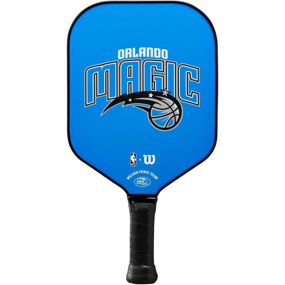 imageWILSON NBA Collection Fierce Team Pickleball Paddles Grip Size 24 14Orlando Magic