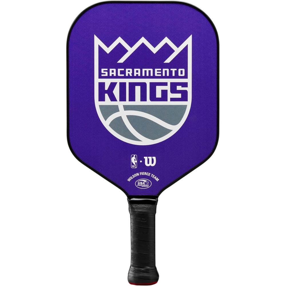 imageWILSON NBA Collection Fierce Team Pickleball Paddles Grip Size 24 14Sacramento Kings