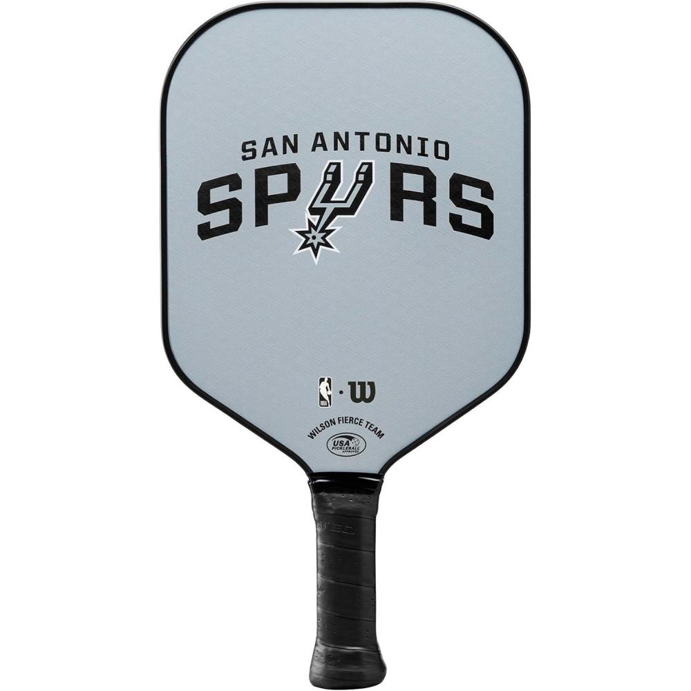 imageWILSON NBA Collection Fierce Team Pickleball Paddles Grip Size 24 14San Antonio Spurs