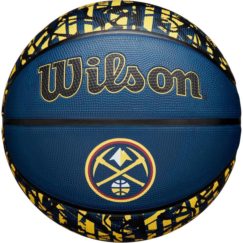 imageWILSON NBA Team Graffiti Basketballs Size 7295Denver Nuggets