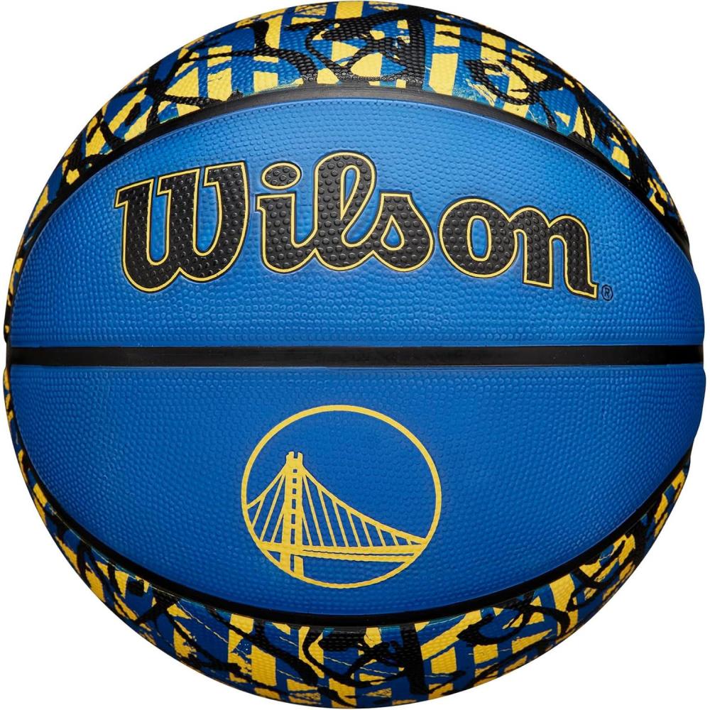 imageWILSON NBA Team Graffiti Basketballs Size 7295Golden State Warriors