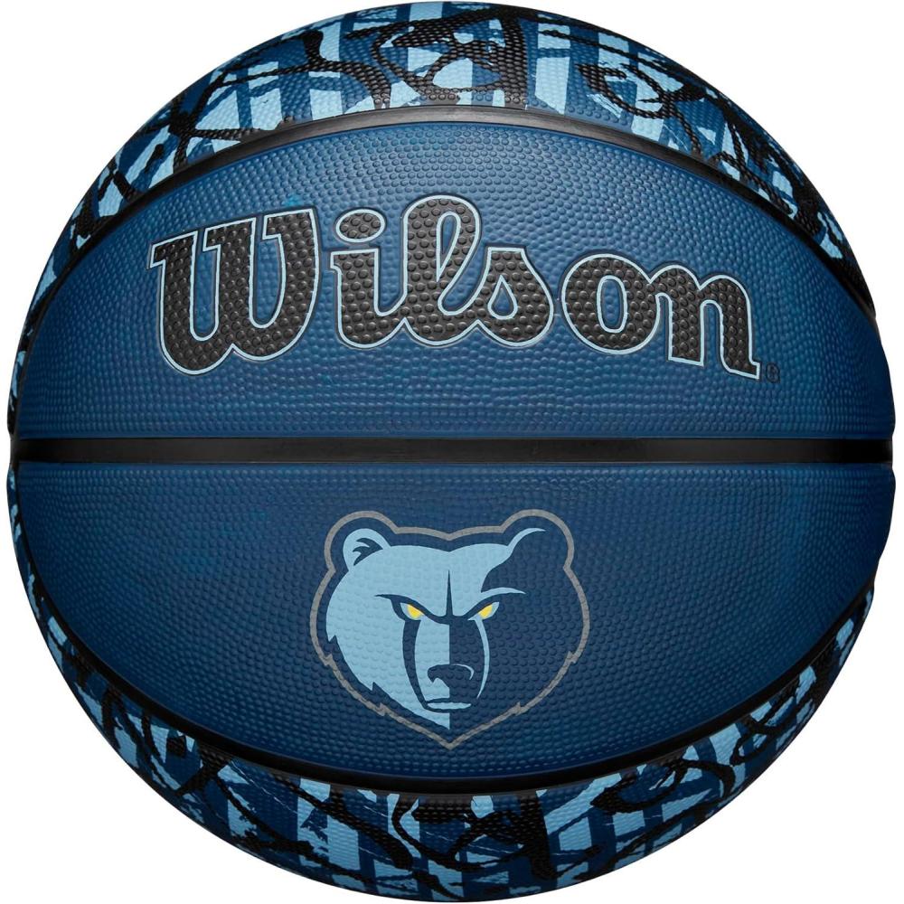 imageWILSON NBA Team Graffiti Basketballs Size 7295Memphis Grizzlies